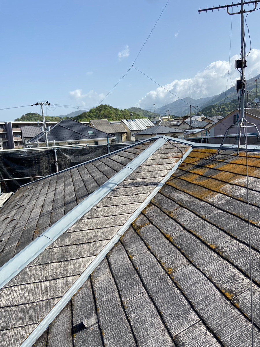 新規リフォーム完了案件　滋賀県　N様邸　屋根スーパーガルテククトカバー工事